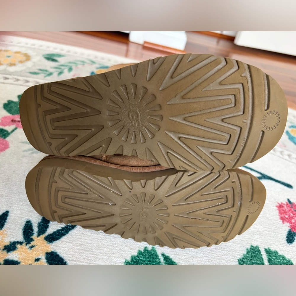 UGG Tall Suede Shearling Boots in Chestnut - Picture 7 of 12
